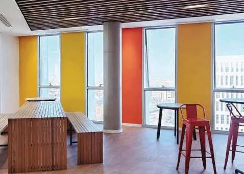 Cafétéria des bureaux PwC à Casablanca